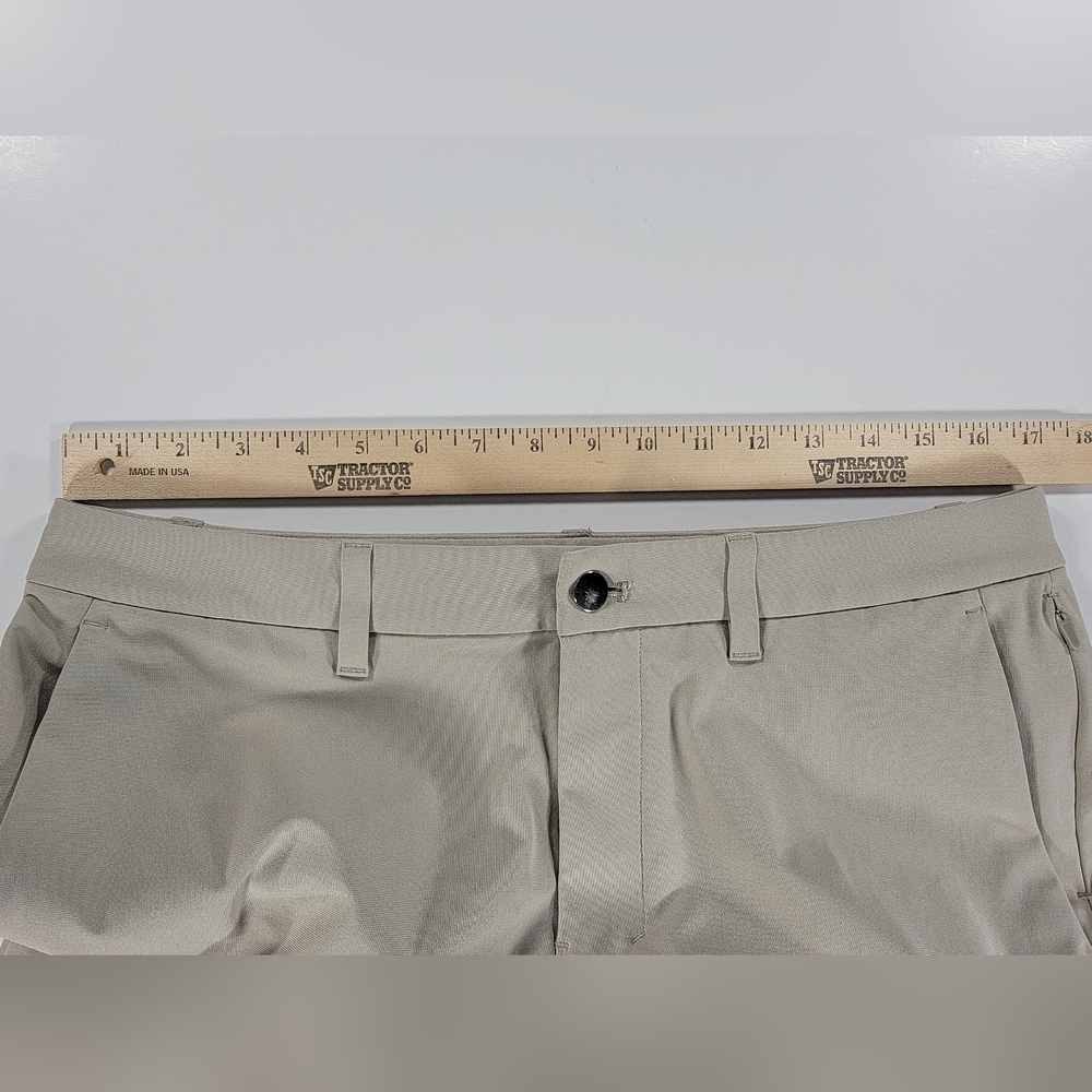 Lululemon Pants Beige Mens 33 ABC Trouser Slim LM5AQYS Performance 28" Inseam - Picture 13 of 14